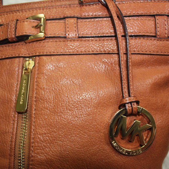 Michael Kors Brown Leather Bucket Bag - Picture 2 of 5